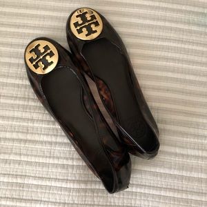 Tory Burch Minnie Flats tortoise shell print